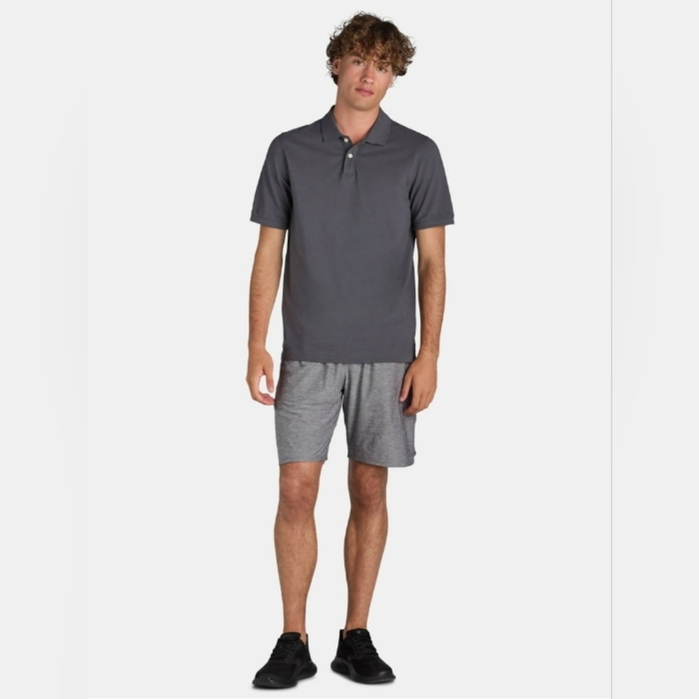 Athletic Works Gray Sweatshorts with Black Drawstring